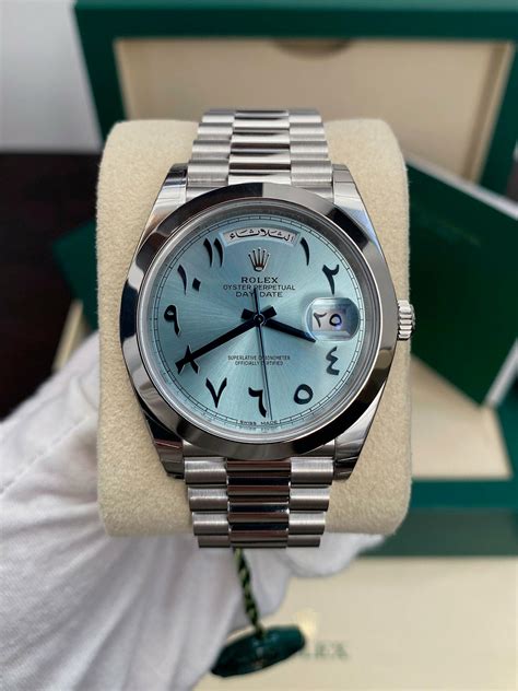 platinum arabic rolex